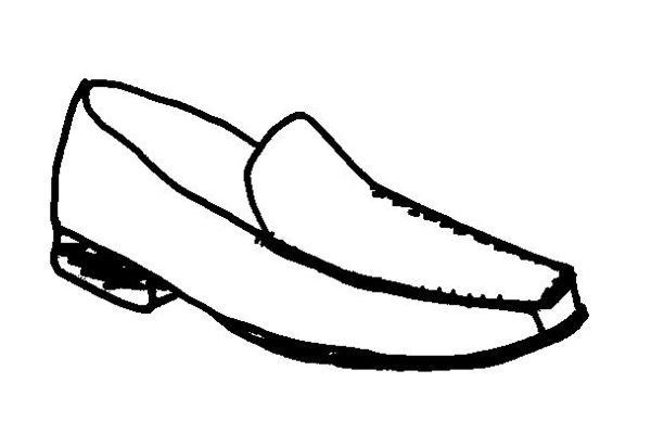 Schlichter Mokassin