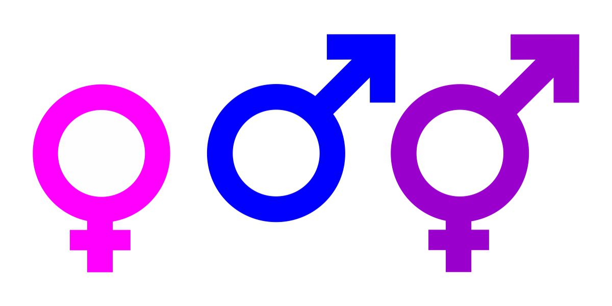 Symbole Unisex - Mann, Frau, Divers - drittes Geschlecht